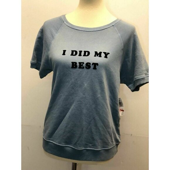 BAN. DO Blue Cotton I DID MY BEST SWEATSHIRT S - Picture 5 of 5